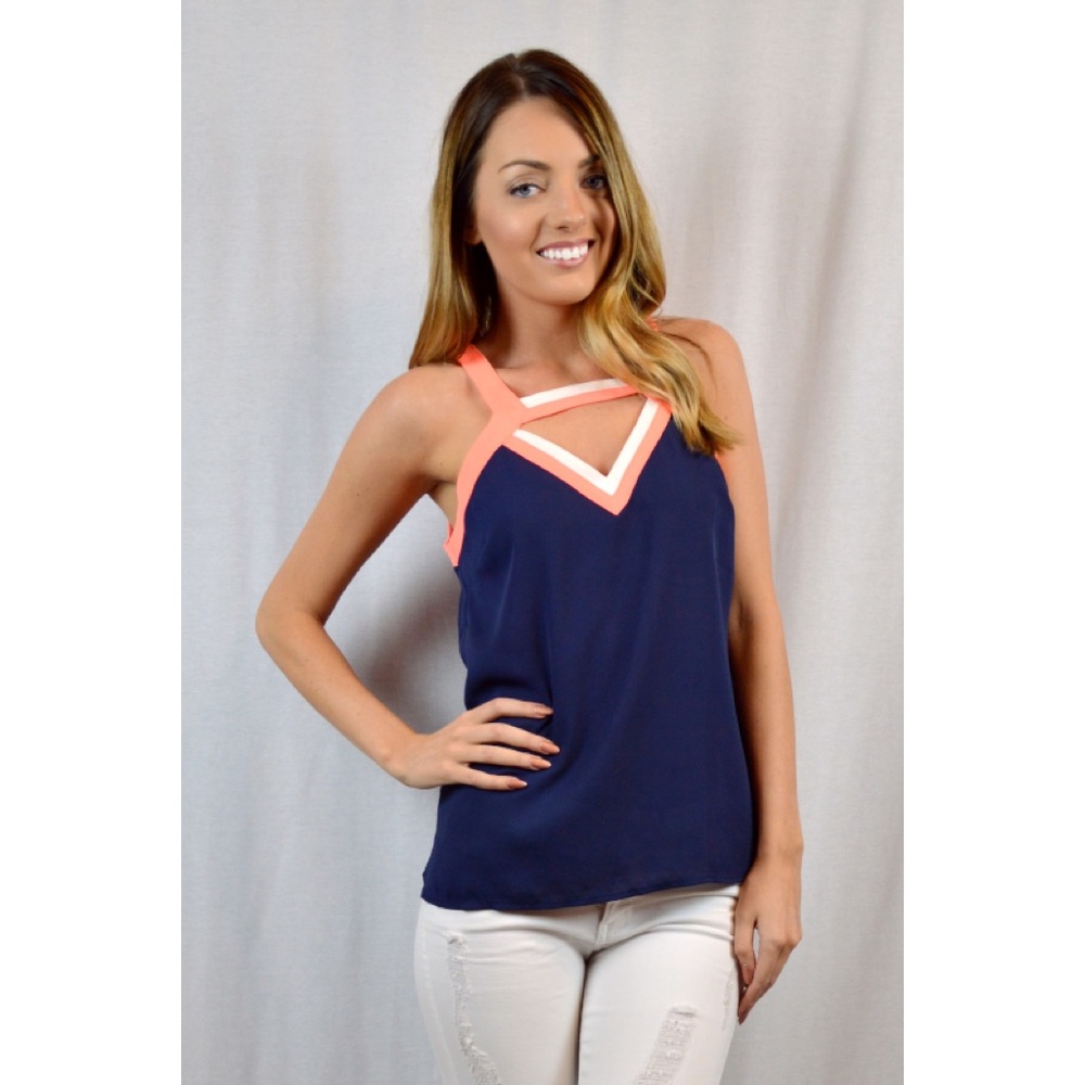 Neon Cut Out Top
